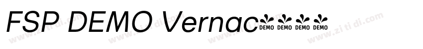 FSP DEMO Vernac字体转换 FSP DEMO Vernac字体转换